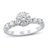Diamond Engagement Ring 7/8 ct tw Round-Cut 14K White Gold
