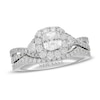 Thumbnail Image 1 of Neil Lane Diamond Bridal Set 1-1/3 ct tw Cushion & Round-Cut 14K White Gold