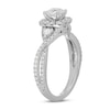 Thumbnail Image 5 of Neil Lane Diamond Engagement Ring 1-1/8 ct tw Cushion/Round 14K White Gold