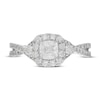 Thumbnail Image 6 of Neil Lane Diamond Engagement Ring 1-1/8 ct tw Cushion/Round 14K White Gold