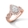 Thumbnail Image 4 of Neil Lane Diamond Engagement Ring 1-1/8 ct tw Pear/Round 14K Two-Tone Gold