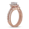 Thumbnail Image 2 of Neil Lane Diamond Bridal Set 1-3/8 ct tw Pear, Round & Marquise 14K Rose Gold