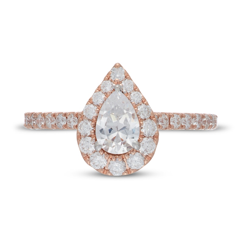 Main Image 6 of Neil Lane Diamond Engagement Ring 1 ct tw Pear 14K Rose Gold