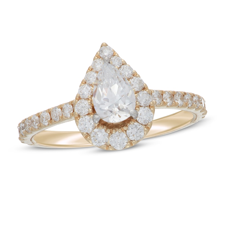 Main Image 4 of Neil Lane Diamond Engagement Ring 1 ct tw Pear 14K Yellow Gold