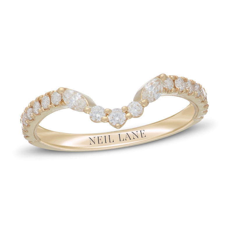 Main Image 7 of Neil Lane Diamond Wedding Band 3/8 ct tw 14K Yellow Gold