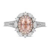 Thumbnail Image 3 of Neil Lane Oval-cut Morganite Engagement Ring 3/4 ct tw Diamonds 14K Two-Tone Gold