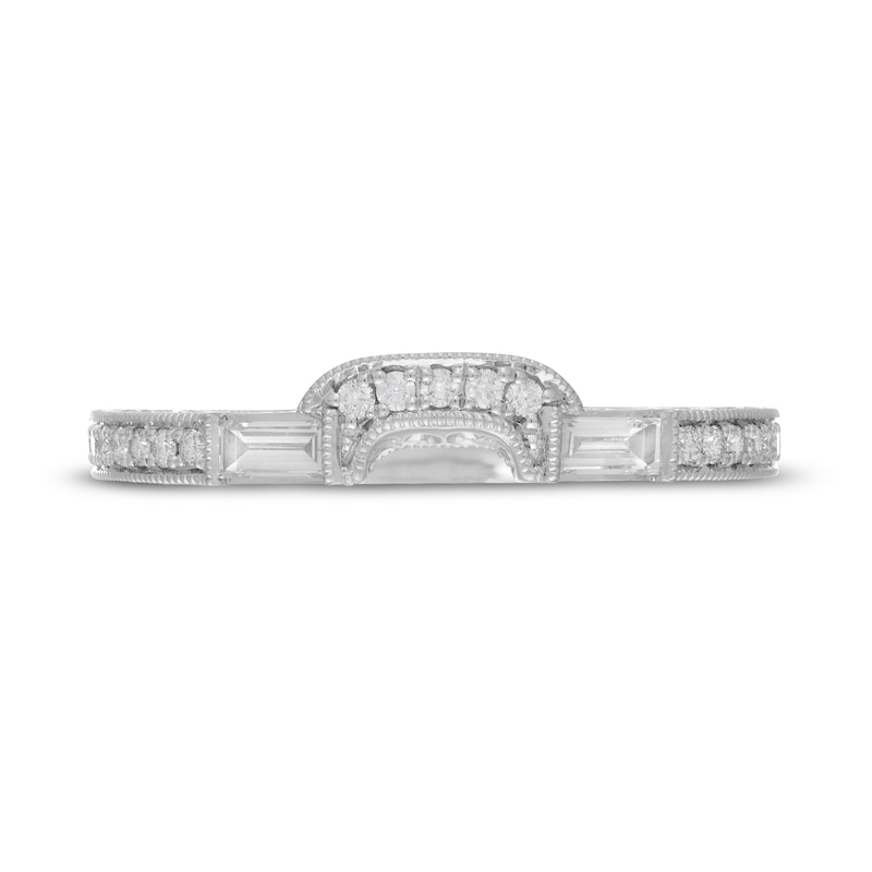 Neil Lane Diamond Wedding Band 1/3 ct tw Round & Baguette 14K White Gold