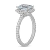 Thumbnail Image 5 of Neil Lane Radiant-cut Aquamarine Engagement Ring 1/2 ct tw Diamonds 14K White Gold
