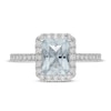 Neil Lane Radiant-cut Aquamarine Engagement Ring 1/2 ct tw Diamonds 14K White Gold