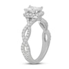 Neil Lane Diamond Engagement Ring 1-1/4 ct tw Radiant & Round 14K White Gold