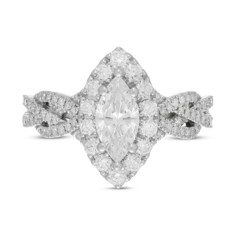 Neil Lane Diamond Engagement Ring 1-3/4 ct tw Marquise 14K White Gold