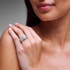 Thumbnail Image 4 of Neil Lane Diamond Bridal Set 3-1/2 ct tw Emerald, Round & Princess 14K White Gold