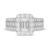 Thumbnail Image 3 of Neil Lane Engagement Ring 2-7/8 ct tw Emerald, Princess & Round 14K White Gold