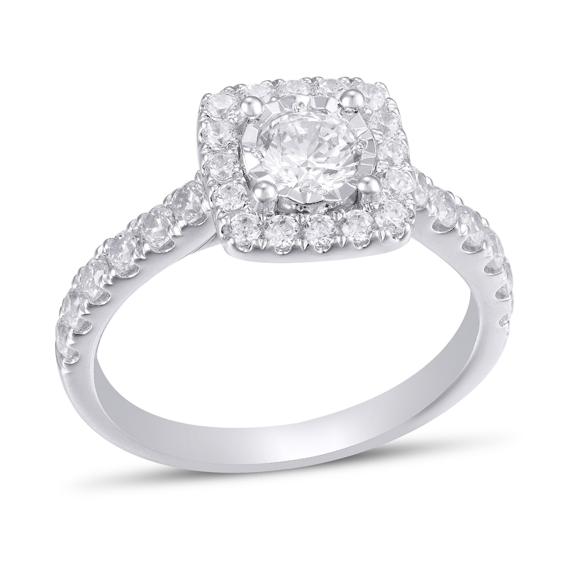 Diamond Engagement Ring 1 ct tw Round-Cut 14K White Gold
