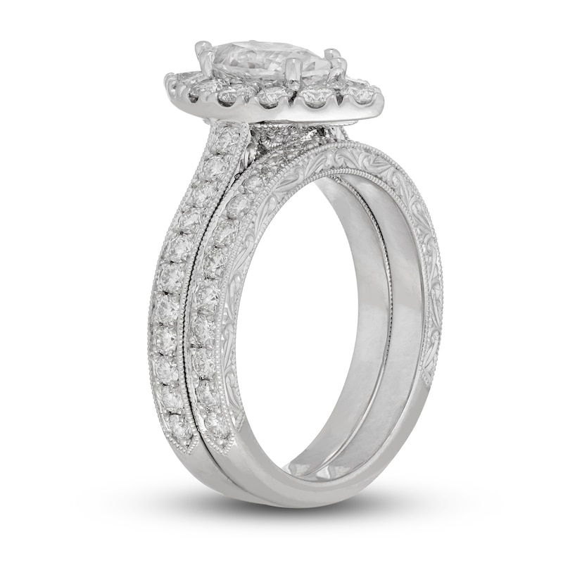 Main Image 2 of Neil Lane Diamond Bridal Set 2-1/3 ct tw Marquise & Round 14K White Gold