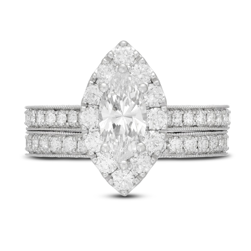 Main Image 3 of Neil Lane Diamond Bridal Set 2-1/3 ct tw Marquise & Round 14K White Gold