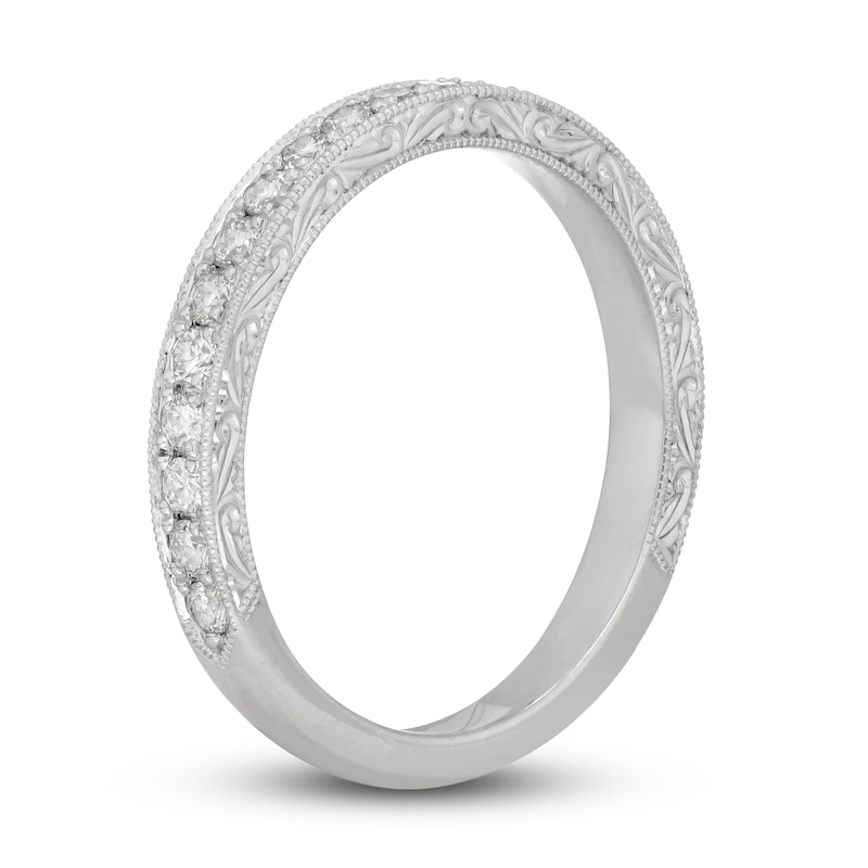 Main Image 2 of Neil Lane Diamond Wedding Band 1/2 ct tw Round-cut 14K White Gold