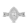 Neil Lane Diamond Engagement Ring 1-1/4 ct tw Marquise & Round 14K White Gold