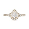 Thumbnail Image 3 of Neil Lane Diamond Engagement Ring 1 ct tw Pear & Round 14K Yellow Gold