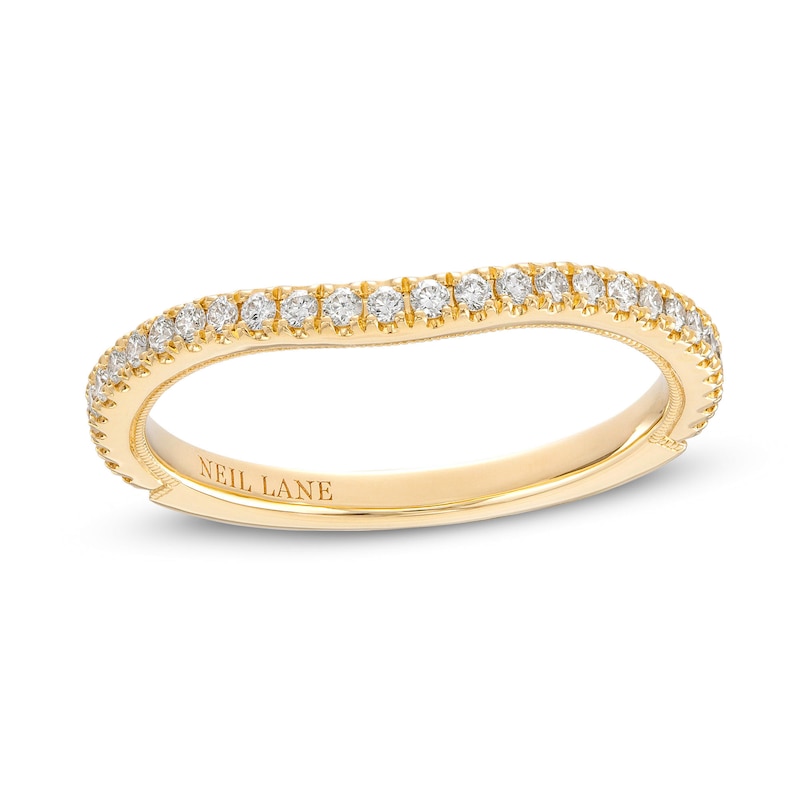 Main Image 1 of Neil Lane Diamond Wedding Band 1/4 ct tw Round-Cut 14K Yellow Gold