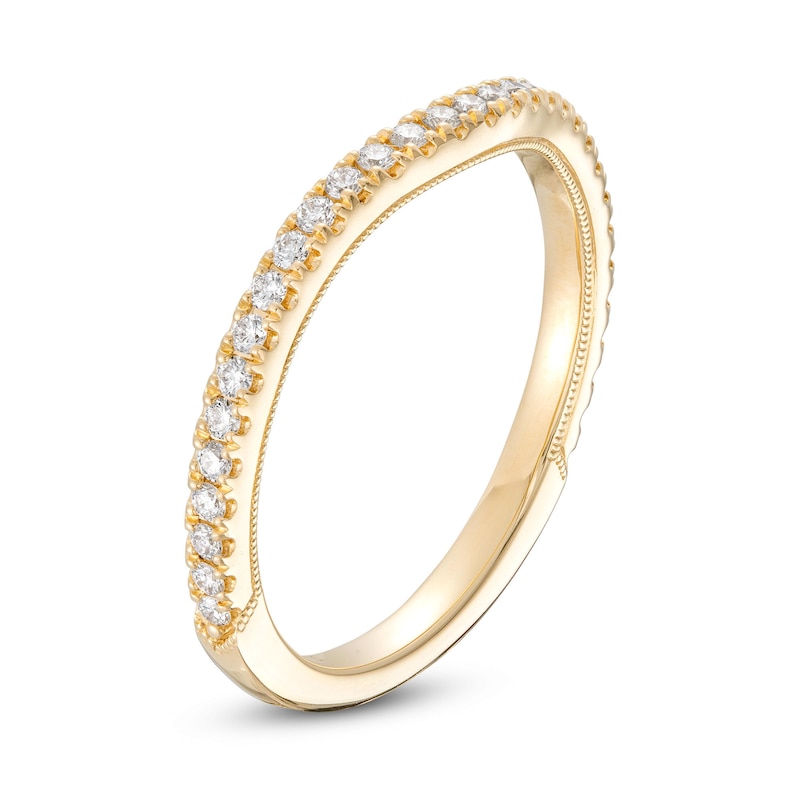 Main Image 2 of Neil Lane Diamond Wedding Band 1/4 ct tw Round-Cut 14K Yellow Gold