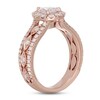 Neil Lane Diamond Engagement Ring 1-1/2 ct tw Pear & Round-cut 14K Rose Gold