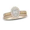 Thumbnail Image 1 of Neil Lane Diamond Bridal Set 3/4 ct tw Oval & Round 14K Two-Tone Gold