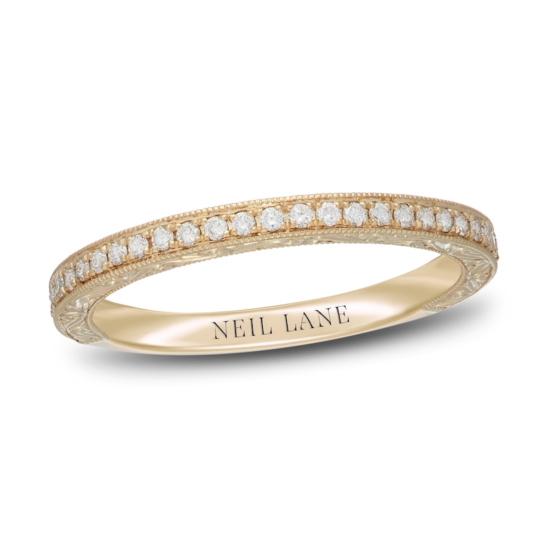 Main Image 6 of Neil Lane Diamond Wedding Band 1/5 ct tw Round-cut 14K Yellow Gold