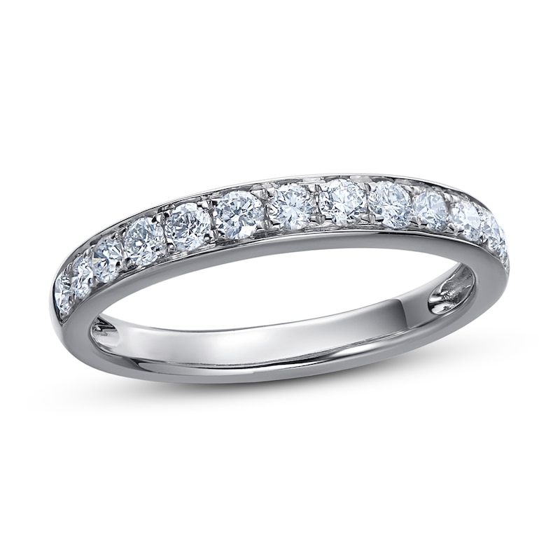Main Image 1 of Diamond Wedding Band 1/2 ct tw Round-Cut 14K White Gold