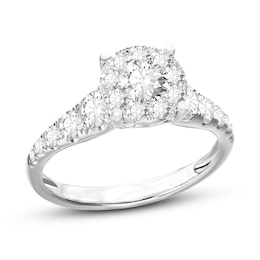 Diamond Engagement Ring 1-1/4 ct tw Round-Cut 14K White Gold