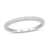 Thumbnail Image 1 of Diamond Wedding Band 1/10 ct tw Round-cut 10K White Gold