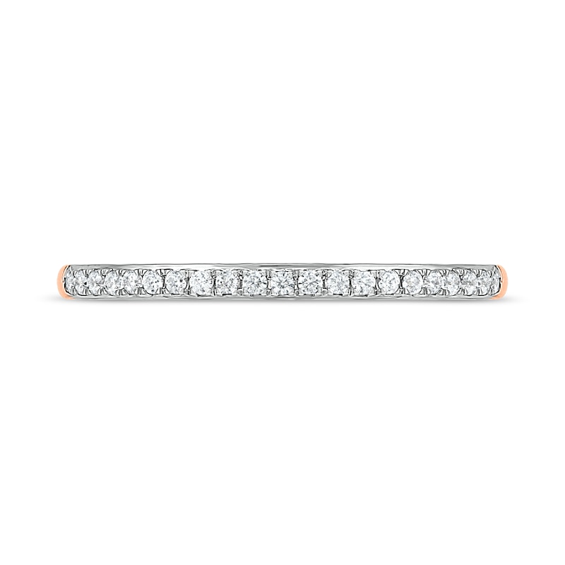 Main Image 2 of Diamond Wedding Band 1/8 ct tw Round-cut 10K Rose Gold