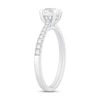 GIA Diamond Engagement Ring 7/8 ct tw Round-cut 18K White Gold