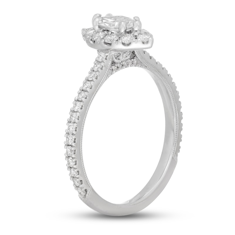 Main Image 3 of Neil Lane Diamond Engagement Ring 7/8 ct tw Marquise & Round-Cut 14K White Gold