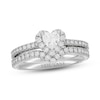 Neil Lane Diamond Bridal Set 1 ct tw Heart & Round-cut-Cut 14K White Gold