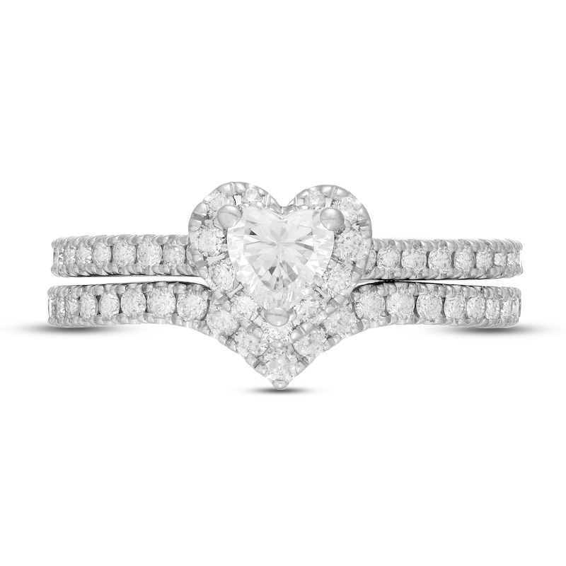 Neil Lane Diamond Bridal Set 1 ct tw Heart & Round-cut-Cut 14K White Gold
