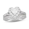 Neil Lane Diamond Bridal Set 1-3/4 ct tw Heart & Round-Cut 14K White Gold
