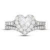 Neil Lane Diamond Bridal Set 1-3/4 ct tw Heart & Round-Cut 14K White Gold