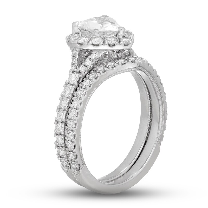 Neil Lane Diamond Bridal Set 1-3/4 ct tw Heart & Round-Cut 14K White Gold