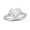 Thumbnail Image 1 of Neil Lane Diamond Engagement Ring 1-3/8 ct tw Heart & Round-Cut 14K White Gold