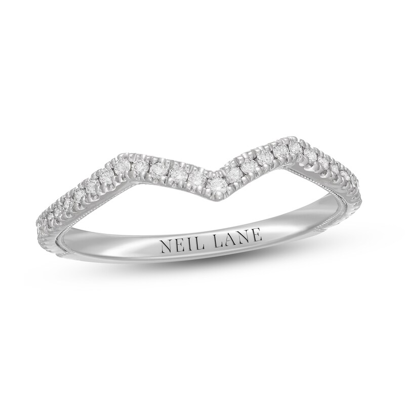 Main Image 1 of Neil Lane Diamond Wedding Band 1/5 ct tw Round-Cut 14K White Gold