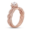 Neil Lane Diamond Bridal Set 1 ct tw Heart & Round-cut-Cut 14K Rose Gold