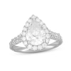 Thumbnail Image 1 of Neil Lane Diamond Engagement Ring 2-7/8 ct tw Pear & Round-cut 14K White Gold