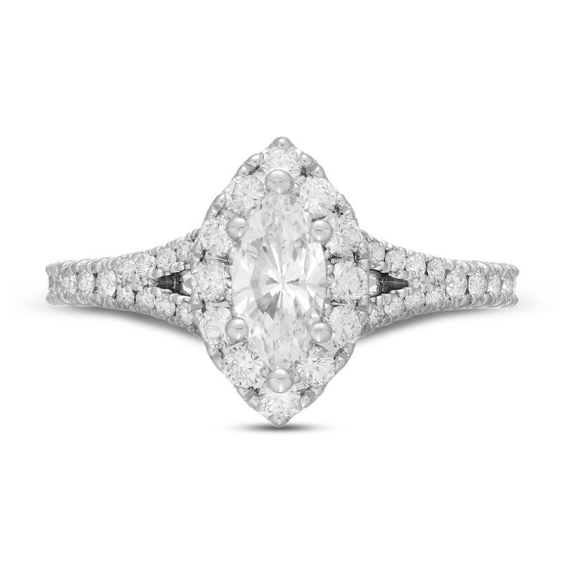 Main Image 2 of Neil Lane Diamond Engagement Ring 1 ct tw Marquise & Round-Cut 14K White Gold