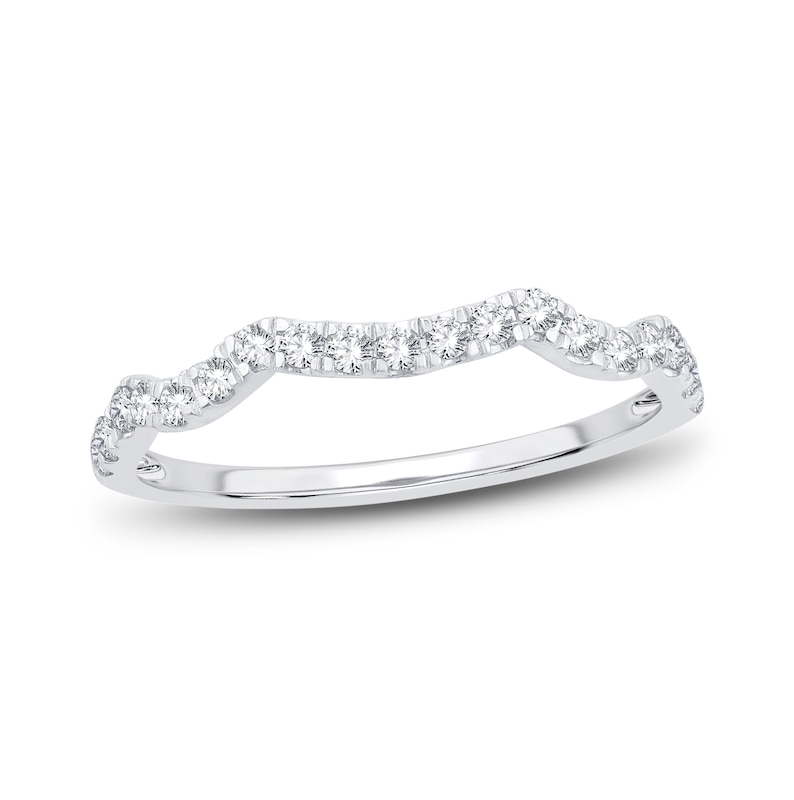 Main Image 1 of Diamond Wedding Band 1/4 ct tw Round-Cut 14K White Gold