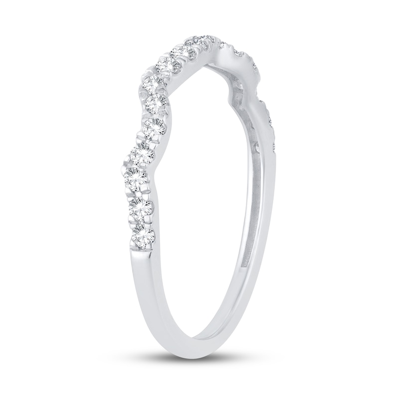 Main Image 2 of Diamond Wedding Band 1/4 ct tw Round-Cut 14K White Gold