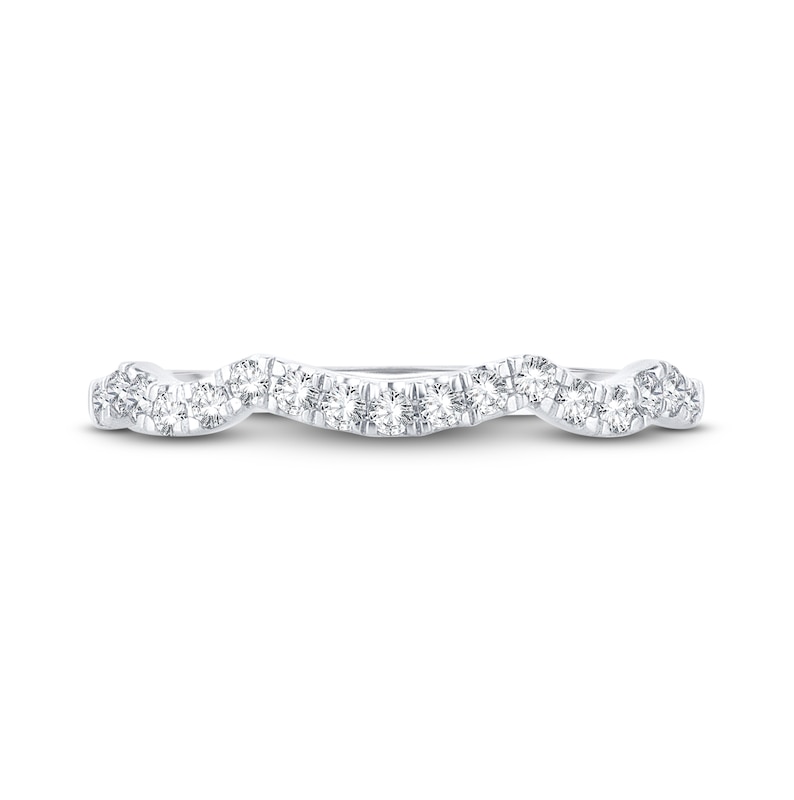 Main Image 3 of Diamond Wedding Band 1/4 ct tw Round-Cut 14K White Gold