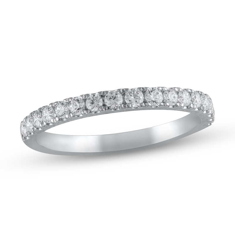 Diamond Wedding Band 1/4 ct tw Round-cut 14K White Gold