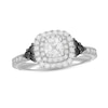 Thumbnail Image 0 of Neil Lane White & Black Diamond Engagement Ring 1-1/8 ct tw Cushion & Round-cut 14K White Gold