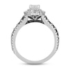Thumbnail Image 8 of Neil Lane White & Black Diamond Engagement Ring 1-3/4 ct tw Pear & Round-cut 14K White Gold